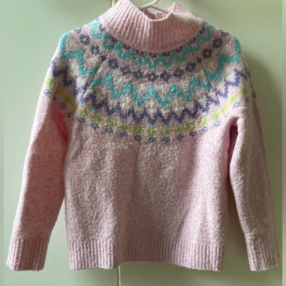 Crewcuts fair isle mock turtleneck sweater - Picture 4 of 4
